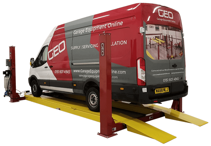 Specialising In 5.5 Tonne 5.2 Metre 4 Post Wheel Alignment Car Lift for Professional Garages Servicing Larger Vehicles