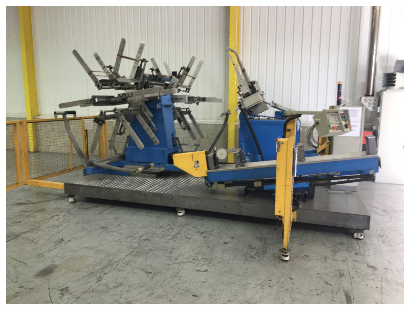 40 to 160mm Mecasoft Winder automatic double wheel coiler Model ED100 BX3, with layering, and strapping. 2004.