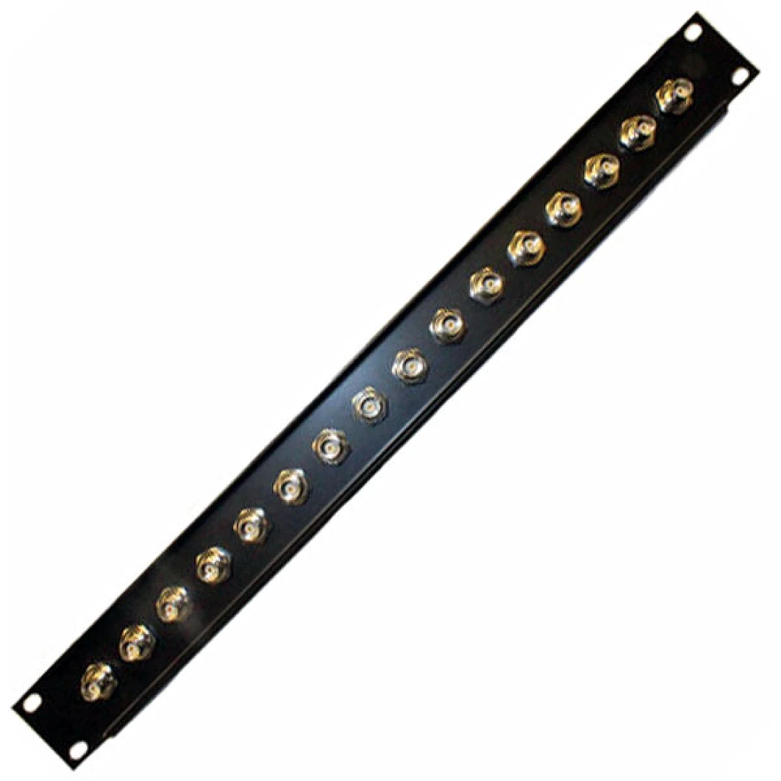 BNC PATCH PANEL 1U FULLY LOADED BNC BULKHEAD ADAPTOR 50 ohm 16 PORT