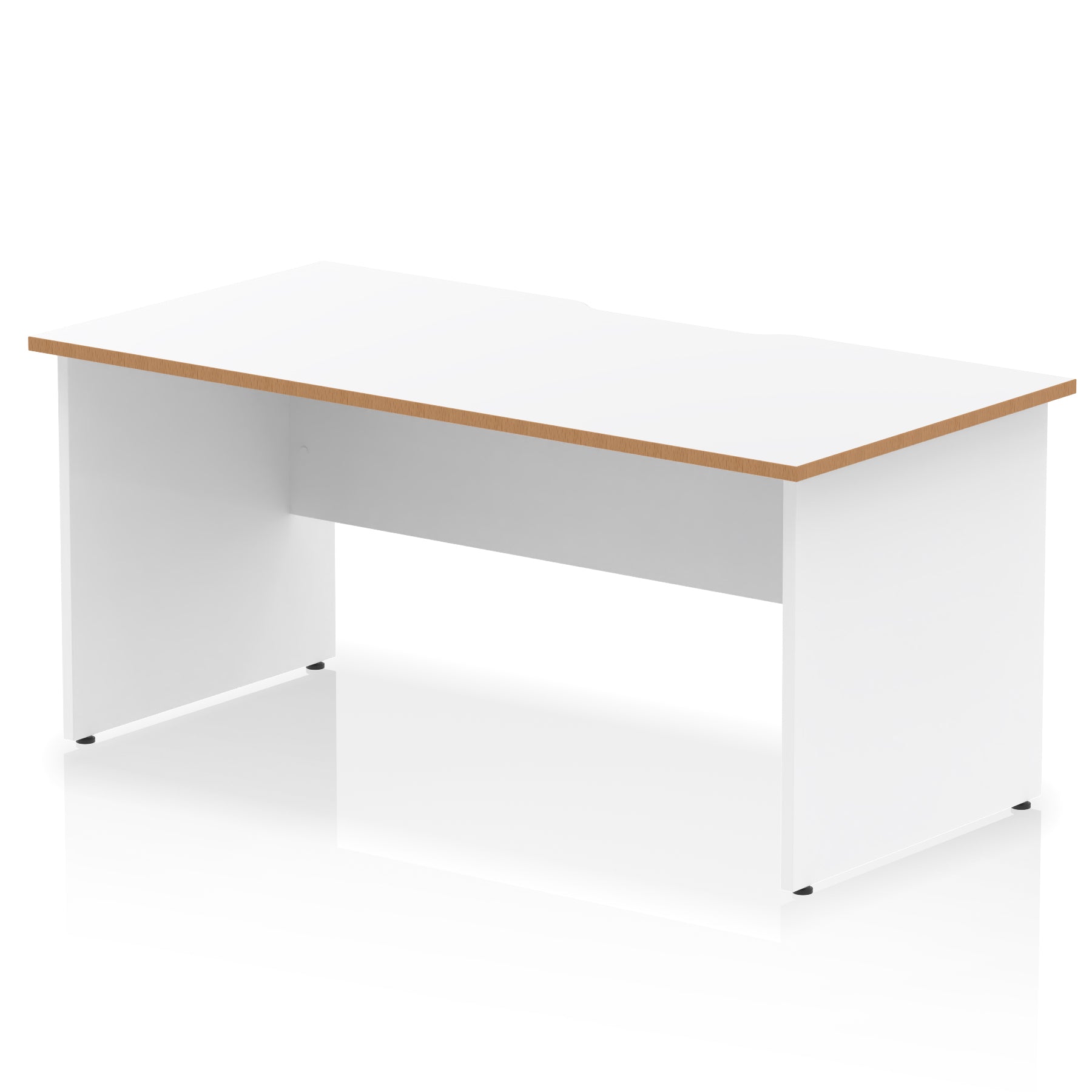 Specialising In Impulse Scalloped Edge Straight Desk Panel End Leg - 1600mm - Multiple Colour Options UK
