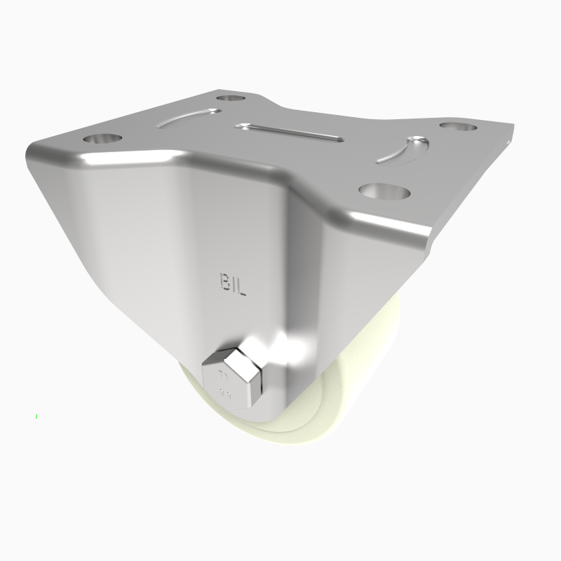 Nylon Plate Fixed Castor 150mm 1000kg Load