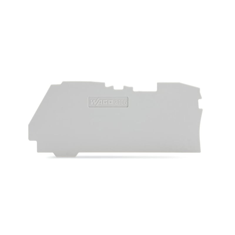 Wago End Plate 6mm Grey for 2104 and 2106 Series