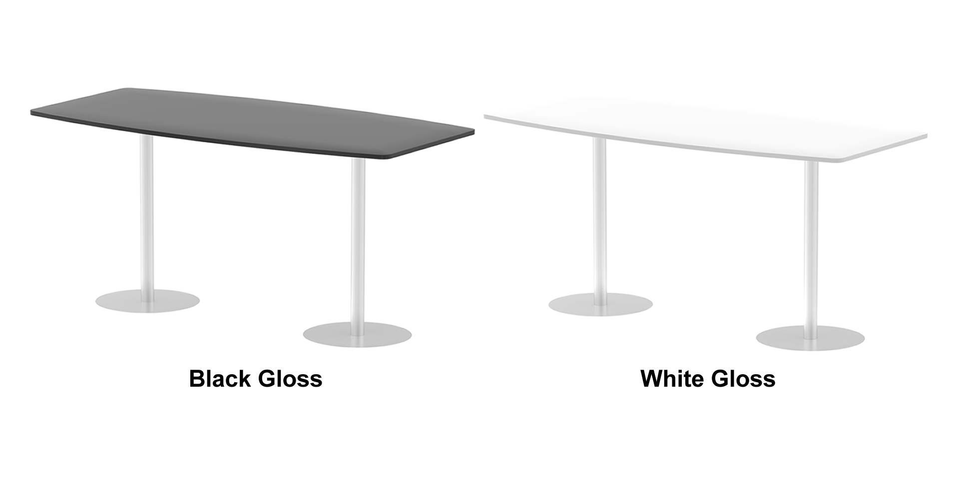 Providers Of Italia 1145mm High Gloss Standing Meeting Table - 1800mm or 2400mm Option - Black or White Option Near Me