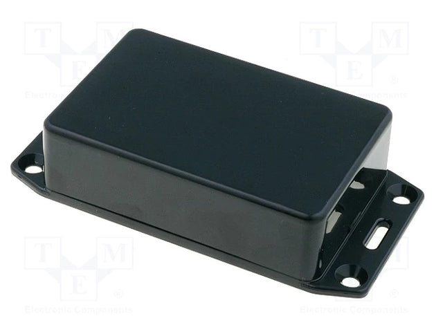 UK Suppliers Of 85 X 56 X 21mm FRABS IP54 Black Plastic Enclosure Flanged Lid