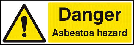 Danger asbestos hazard