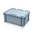 15 Litre Euro Box with Hinged Lid (400x300x190mm)