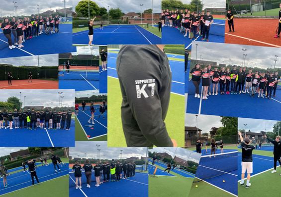 Kelly Tanks supports Staffordshire Youth Tennis Leaders