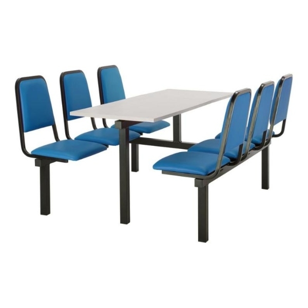 CU92 - 6-Seater Chester Canteen Unit - 2 Way Access, Blue, Grey