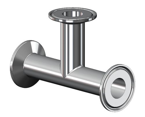 Food Grade Leading Suppliers of ASME BPE, DT18, Equal Tees, TC Ended, 316L Stainless Steel, SF1 for Hygienic Pipework