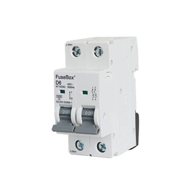 FuseBox MT10C102 MCB 10 Amp C Type 10kA 2 Pole