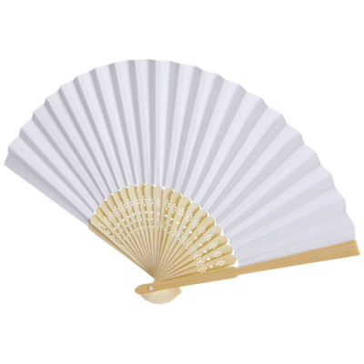 CARMEN HAND FAN in White.