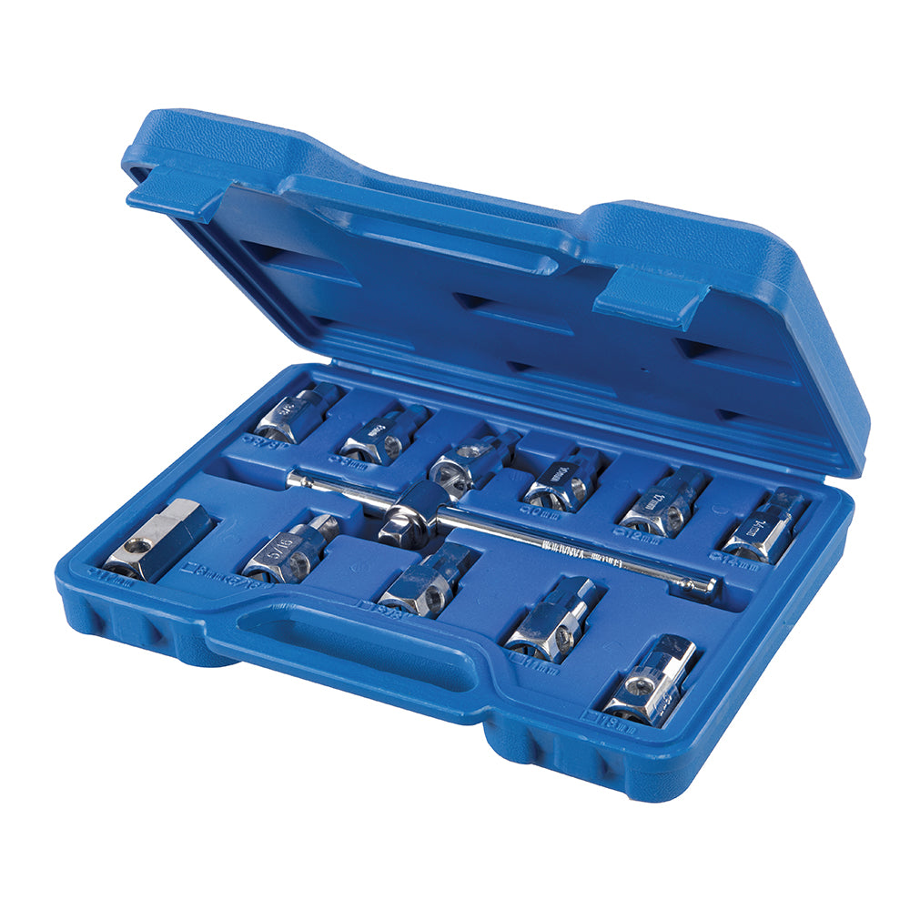 Silverline 279661 Universal Drain Plug Key Set 12pce 3/8" / 8 - 17mm