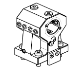 Axial 4+4 position boring bar holder &#216;32