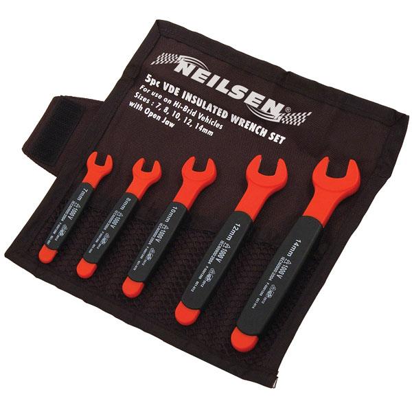 Neilsen CT3945  5pcs Vde Insulated Open End Wrench