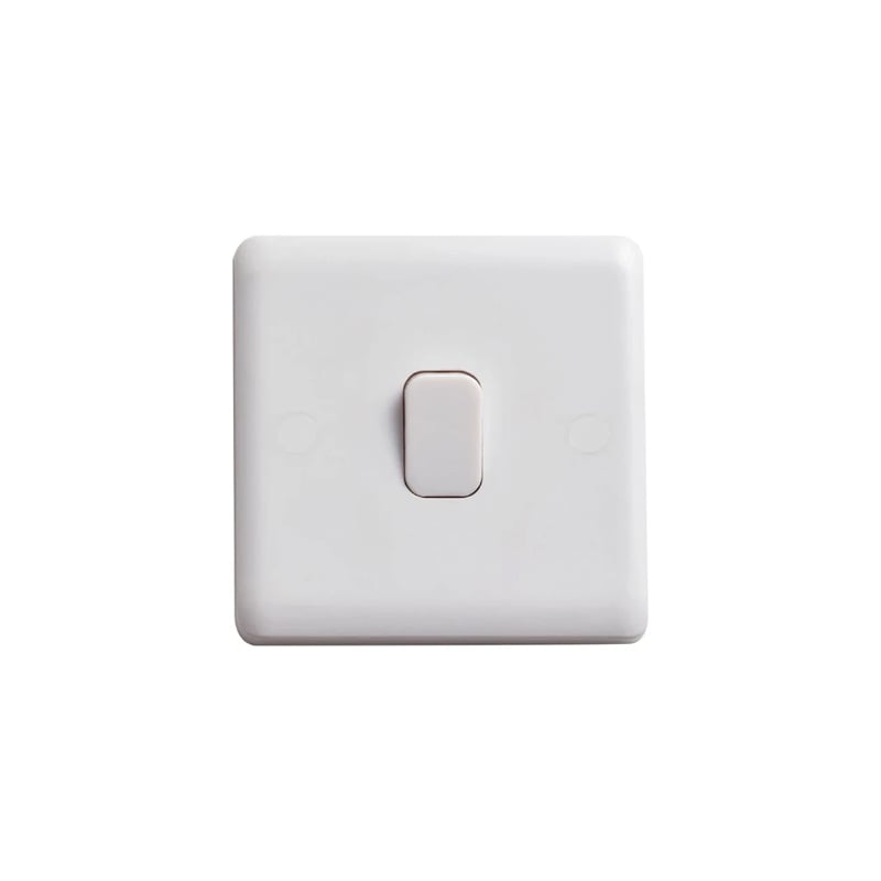 Deta Vimark 1G Curve Plate With 10A Switch 2 Way