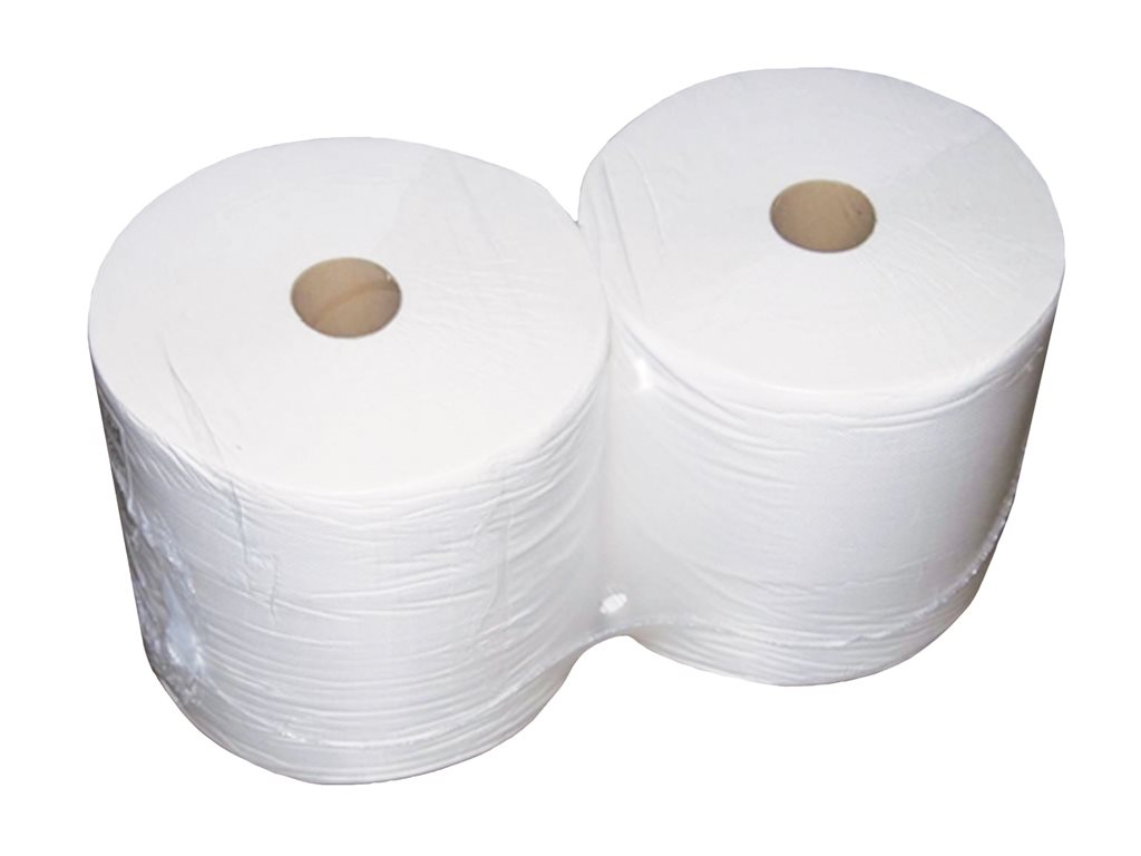 Roll of White Twin Ply Paper (Twin Ply Paper)