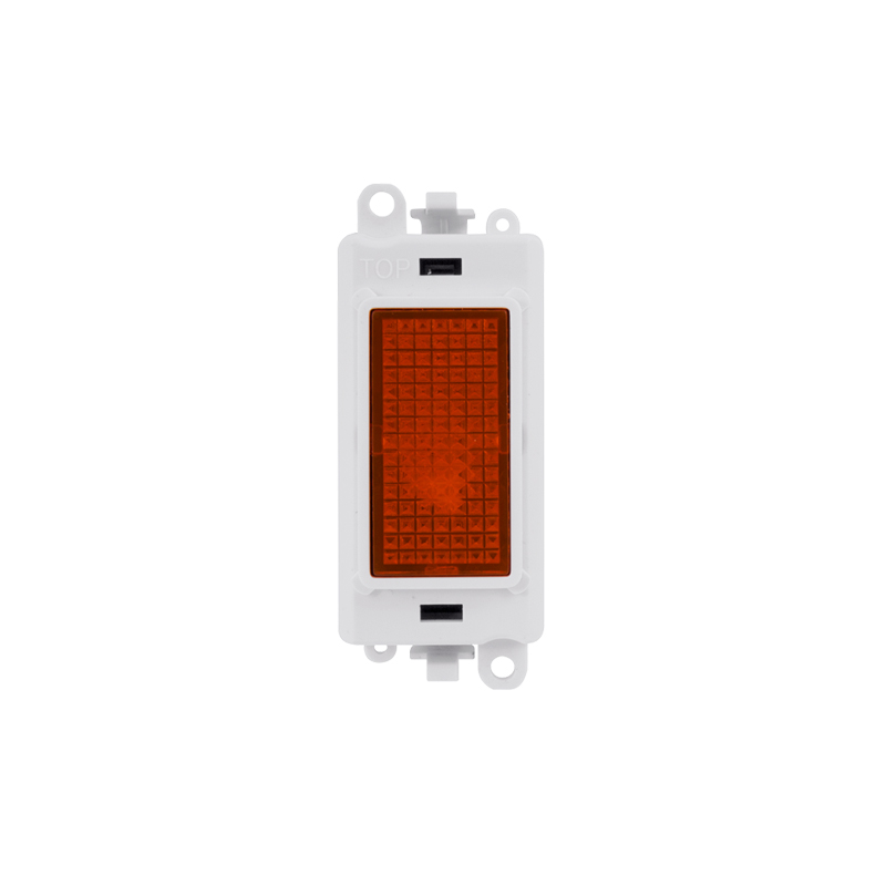 Click GridPro Amber Indicator Module Insert Polar White