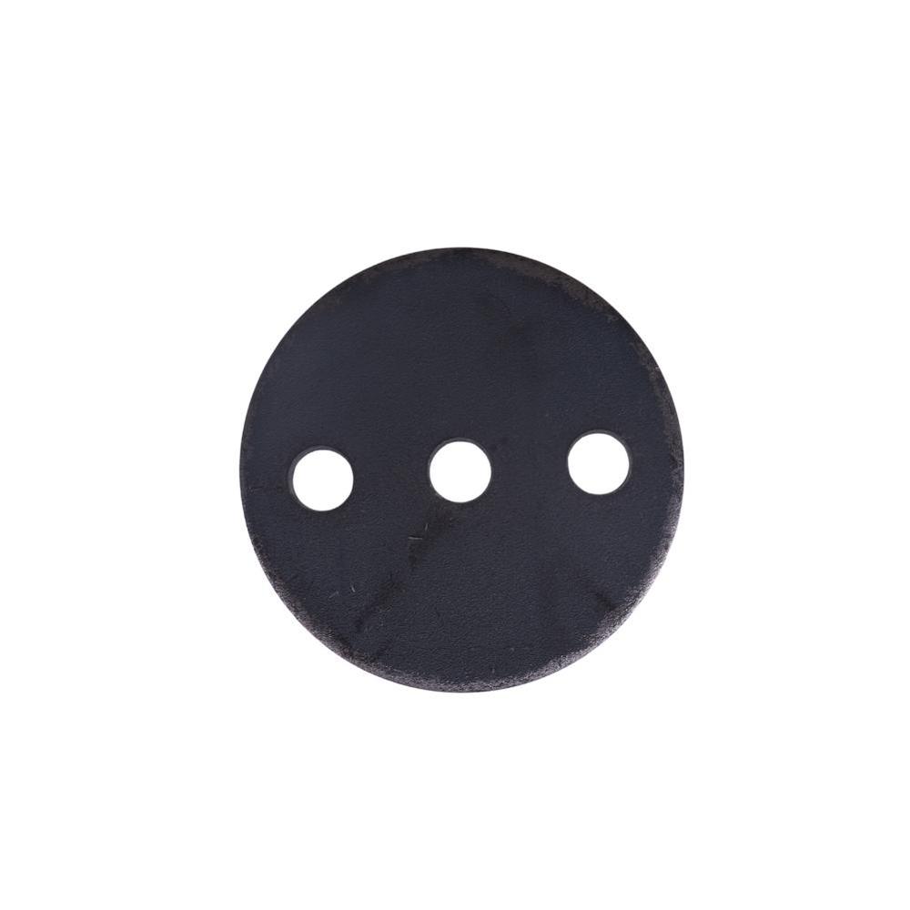 Round Plate - Dia 100mm - 8mm Thick11mm Holes (3)