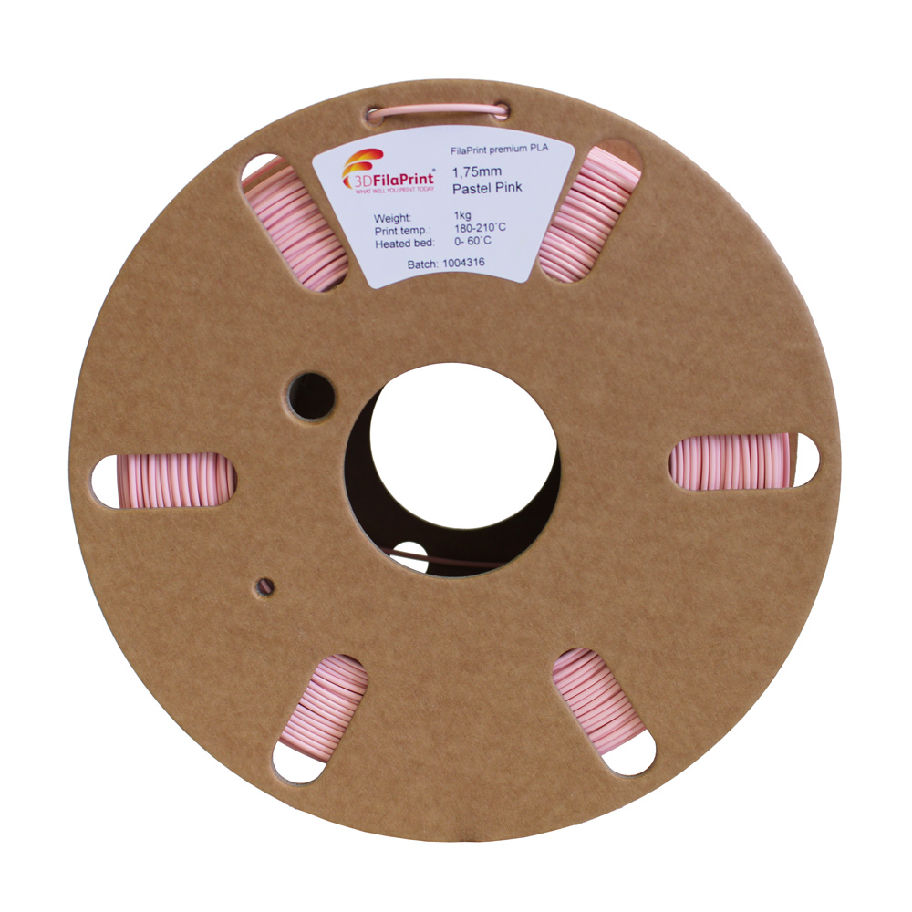 3D FilaPrint Pastel Pink Premium PLA 1.75mm 3D Printer Filament