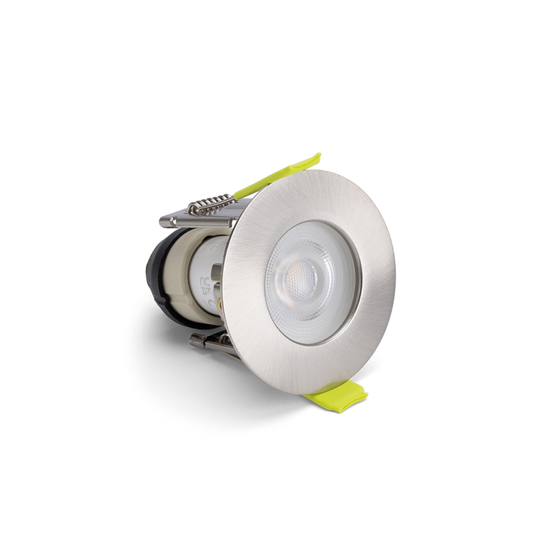 Integral Evofire Mini Fire Rated GU10 Downlight IP65 Satin Nickel