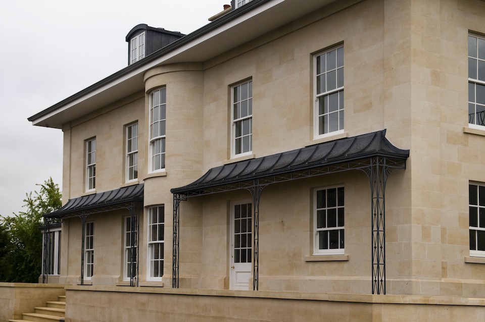 Bespoke Veranda with Leaded Roof Frame