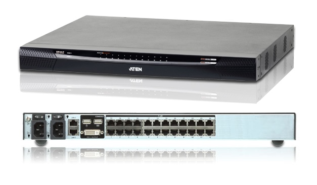 KN2124VA - Aten - 1-Local /2-Remote Access 24-Port Cat 5 KVM over IP Switch with Virtual Media & Panel Array Mode, 1920 x 1200 (KN Range)