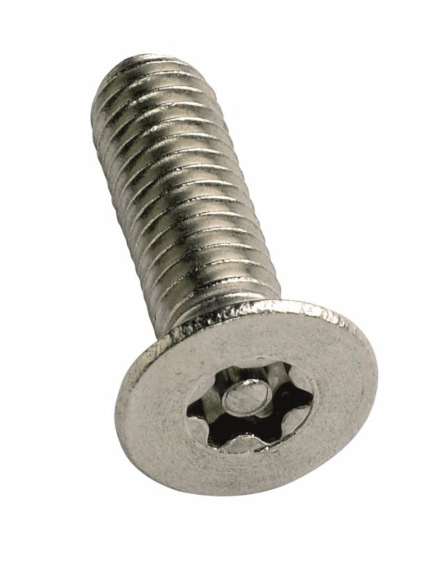 M8x30mm T40 6-Lobe Pin A2 Countersunk Screws