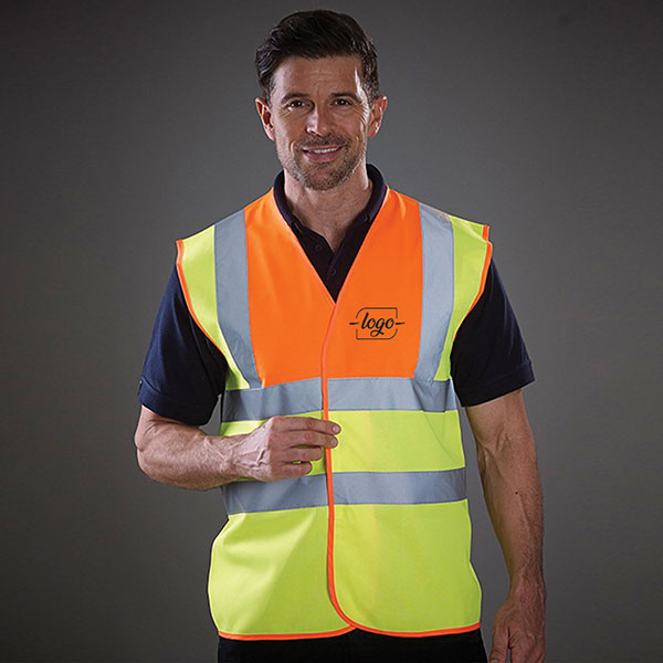 Yoko Hi-Vis Two Band and Braces Waistcoat