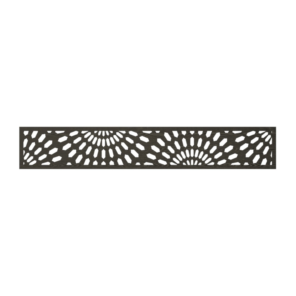 WPC Panel - 1820 x 300mm x 16mm Sunburst Black Wood Effect WPC Panel