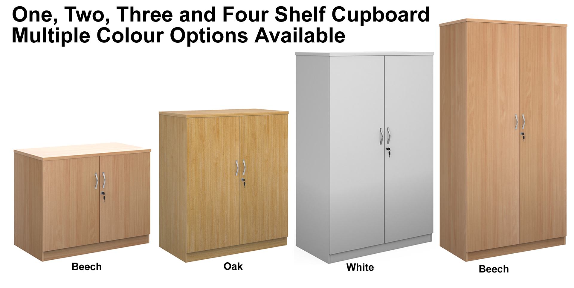 Deluxe One, Two, Three or Four Shelf 1020mm Wide Cupboard Near Me