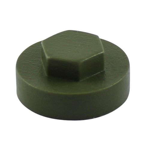 TIMco 19mm Dia Olive Green Push-On Cover Cap