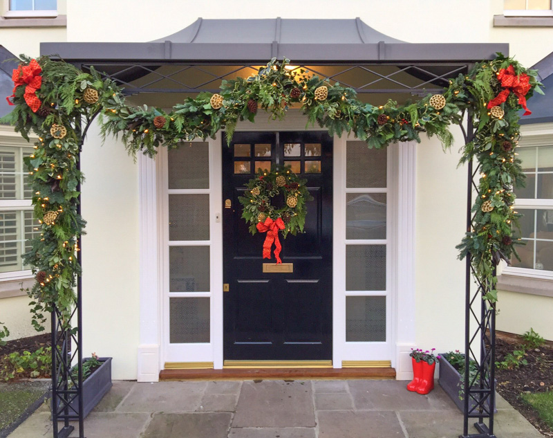 Substantial Front Entrance Porch