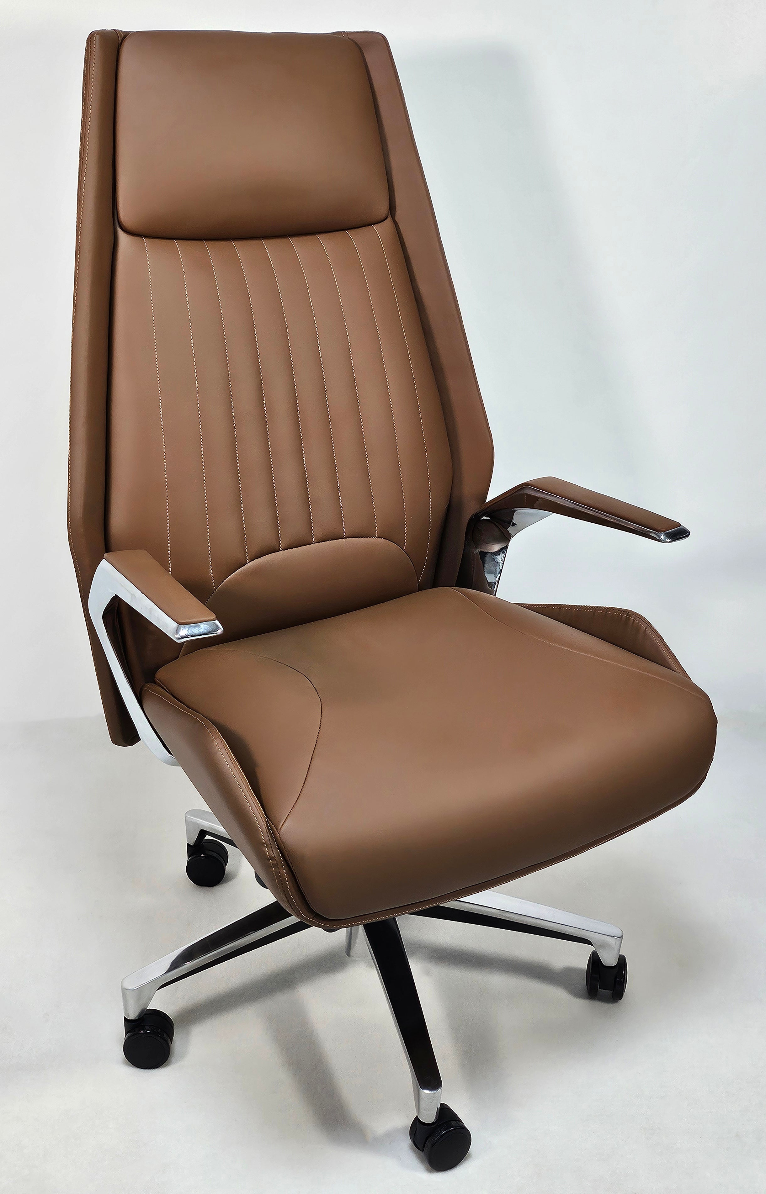 Specialising In Quality Modern Heavy Duty Office Chair in Tan Leather - DT-8530 North Yourkshire