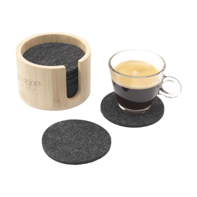 CODY FELT COASTER SET in Bamboo.