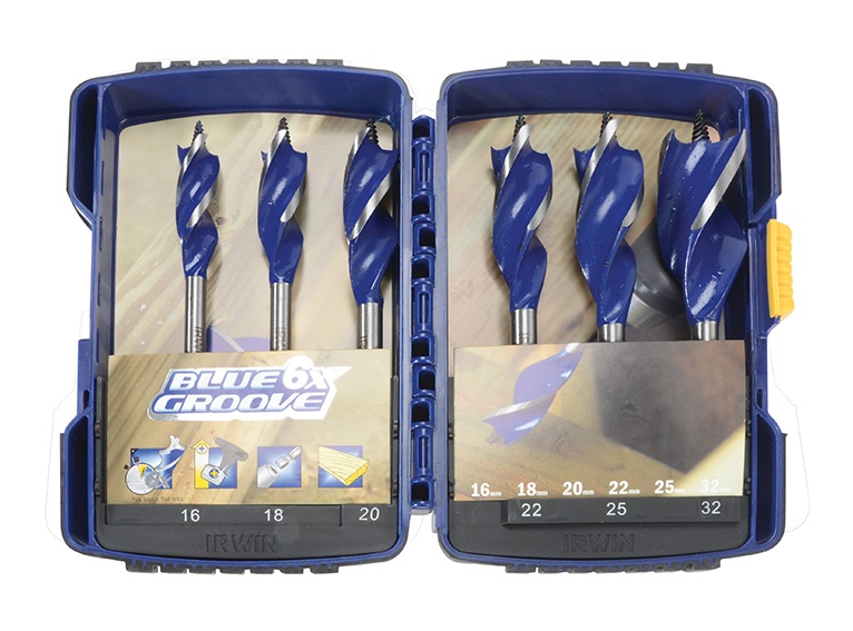 Irwin 6X Blue Groove Drill Set 6pc 16-32mm