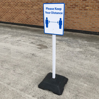 Market Leaders Of Advisor&#8482; Free Standing Sign Post
                                    
	                                    Portable Post for Fixed Sign