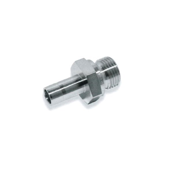 10mm OD Standpipe x 1/8" BSPP Male Adapter 316 Stainless Steel