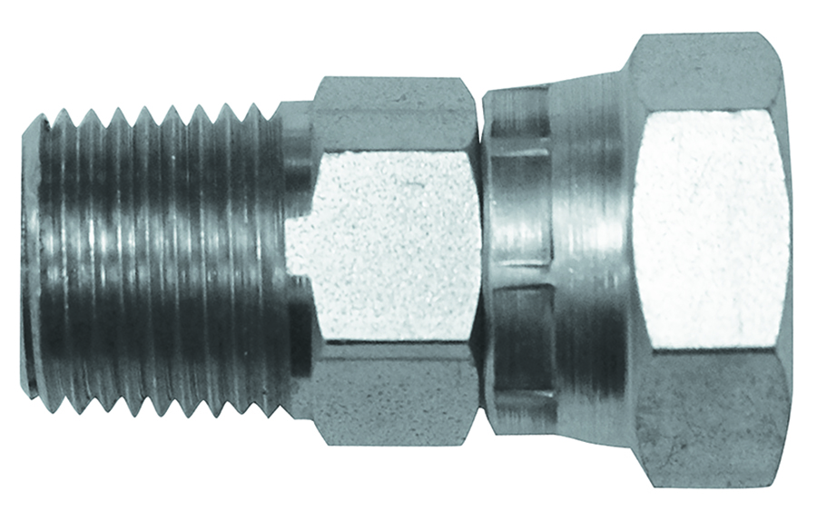 BURNETT & HILLMAN Swivel Adaptor &#45; NPTF Male &#47; 60&#176; Coned BSPP Female