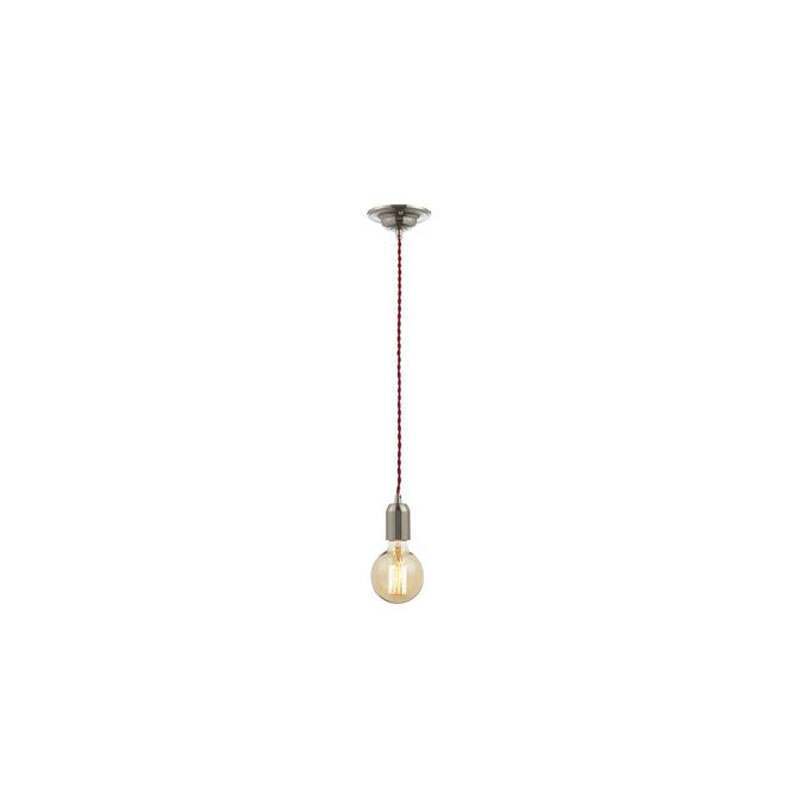 Forum Dale Decorative Pendant Cable Set Polished Nickel/Red