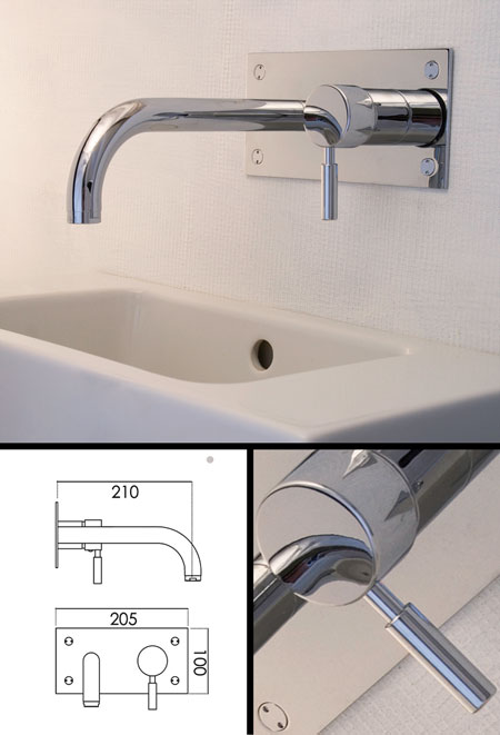 Fresh Wall Mounted Basin Mixer Tap (47C)