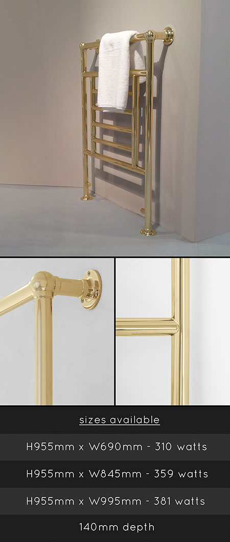 Old Century Rose Gold Towel Rail (111RG)