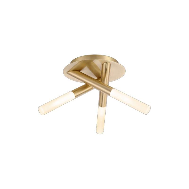 Forum Crux Ceiling Light 3xG9 Satin Brass