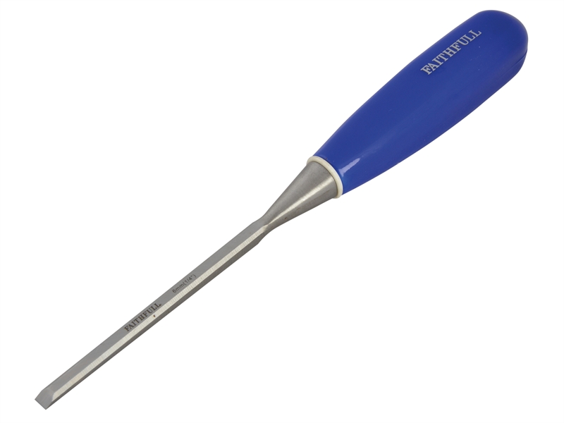 FAITHFULL Bevel Edge Chisel Blue Grip 6mm (1/