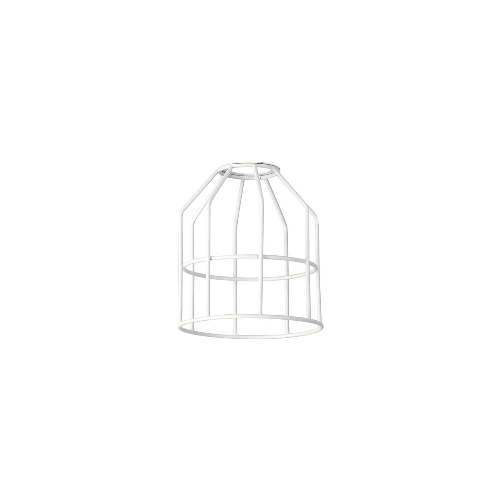 Luxuria Glorelle Cylinder 14cm Wire Cage Shade White