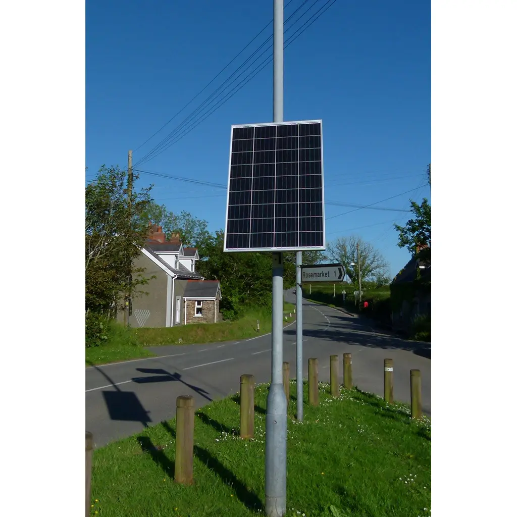 Fixing frame + 150w vandal resistant PV panel