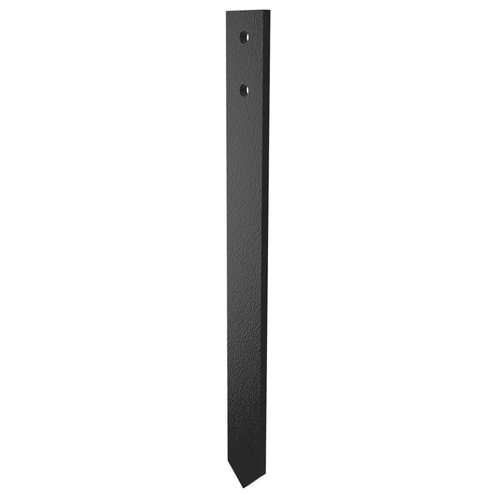 Parkland Fence Spike - Black 410 x 40 x 8mm flat bar - Powder Coat 