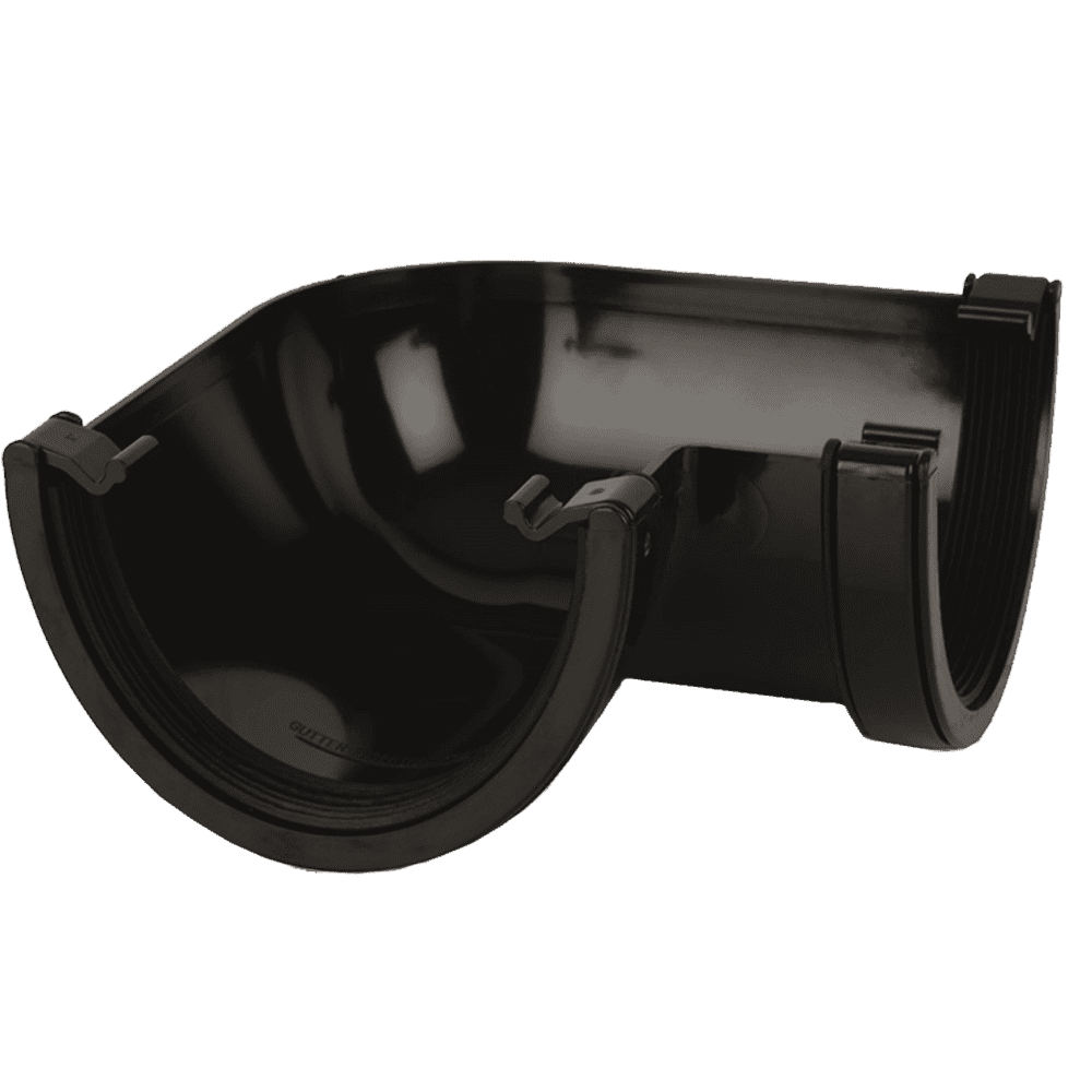 Black Round Plastic Gutter Fittings