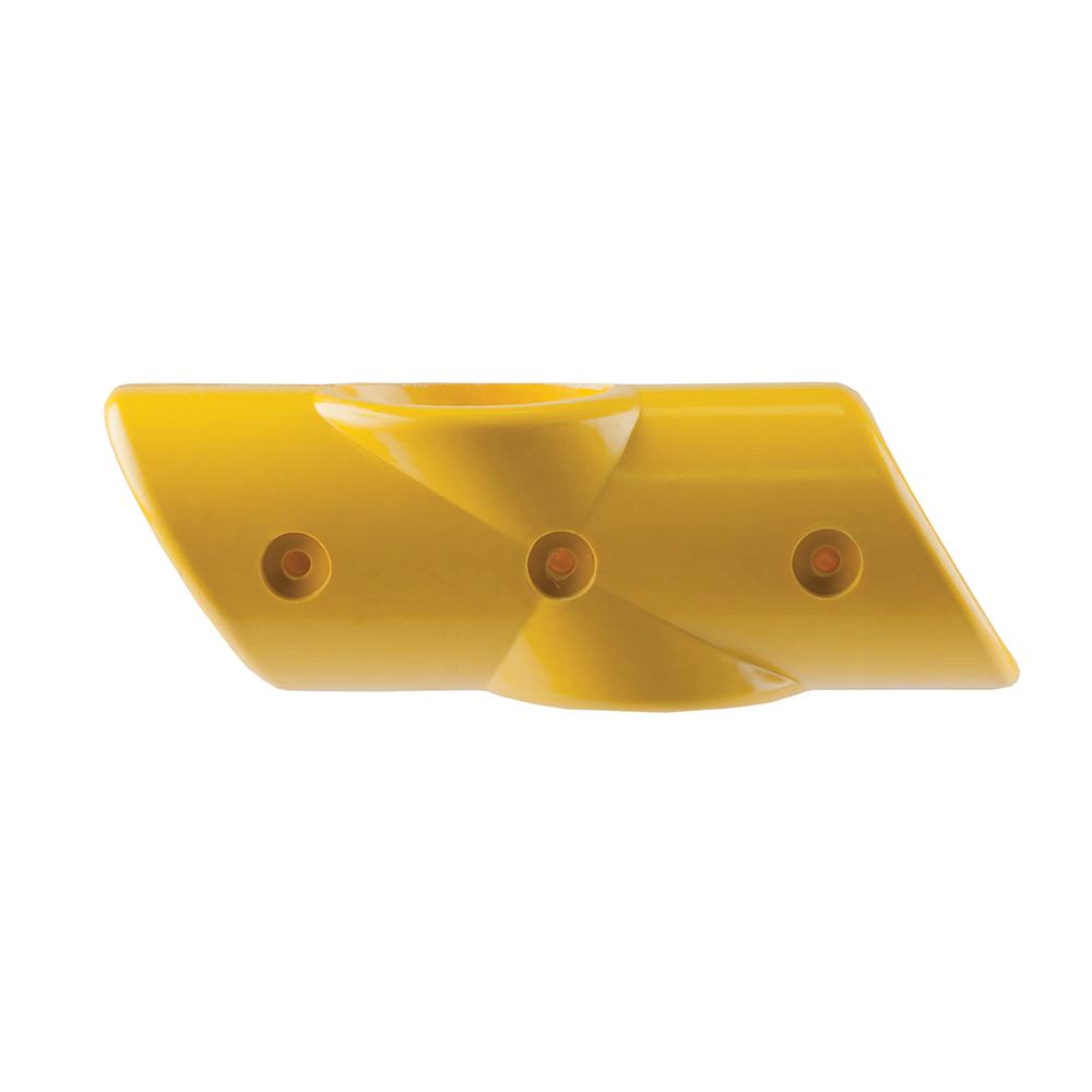 60 Degree Mid Rail CrossYellow GRP - To suit 50mm O/D Tube