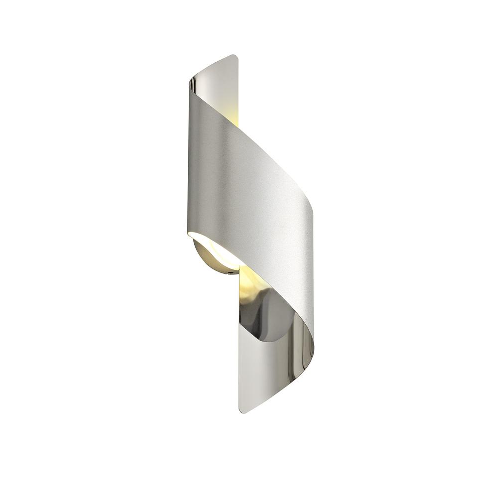 Luxuria Radianta Wall Light Small 1x8W LED 3000K 640lm Silver/Polished Chrome