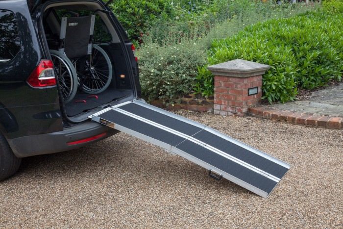 Multi-Fold Wheelchair Ramp for Cars for Homes